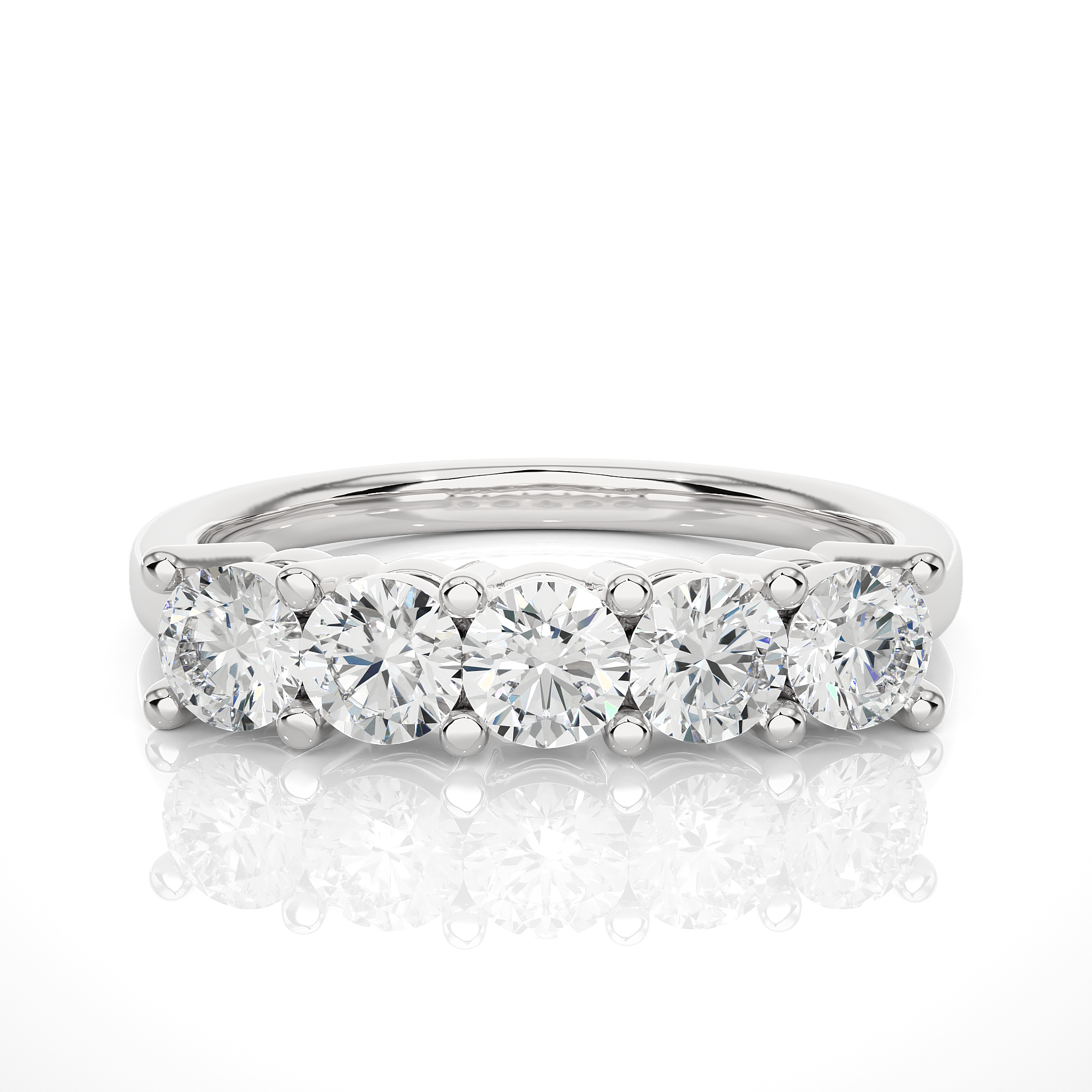 0.52 Carat HI Color VS1 Clarity Diamond Studded Natural Diamond Ring.